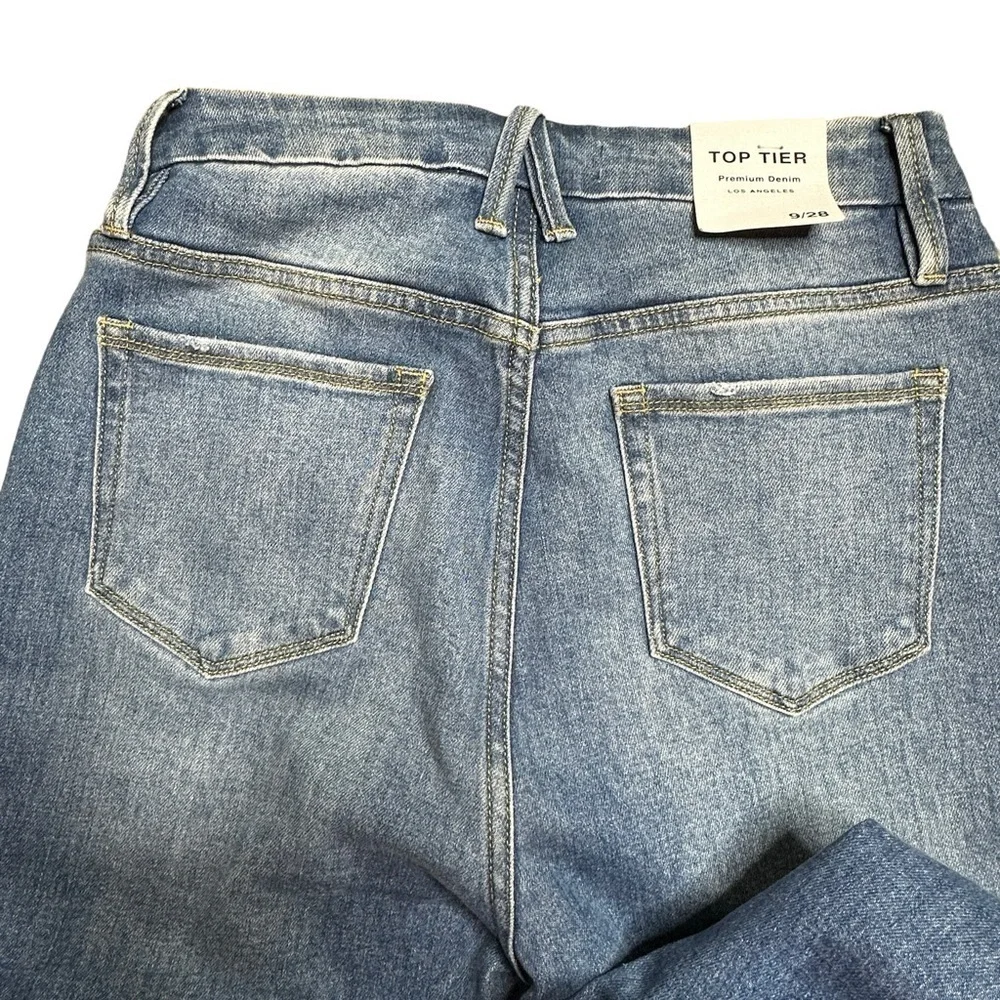 Top Tier high rise flare leg jeans tall NWT 9